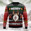 Merry Woofmas Husky Ugly Christmas Sweater, Jumper For Men And Women - Fanshubus