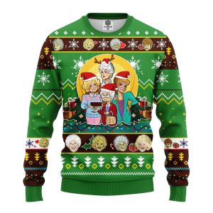 Merry Xmas The Golden Girls Gifts Ugly Christmas Sweater, Jumper 269 - Fanshubus