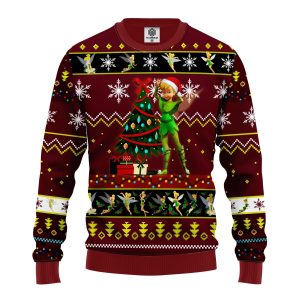 Merry Xmas Tinker Bell Ugly Christmas Sweater, Jumper 131 - Fanshubus