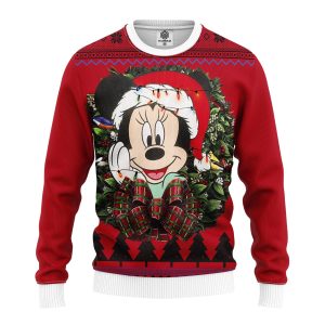 Mickey Noel Ugly Christmas Sweater, Jumper Custom Sweatshirt Apparel - Fanshubus