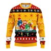 M&M Chocolate Yellow Ugly Christmas Sweater, Jumper - Fanshubus
