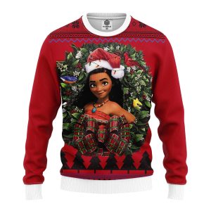 Moana Noel Ugly Christmas Sweater, Jumper Custom Sweatshirt Apparel - Fanshubus
