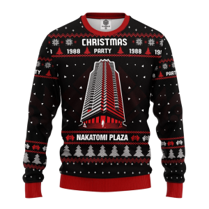 Nakatomi Plaza Merry Christmas Ugly Christmas Sweater, Jumper For Men &amp; Women Adult - Fanshubus