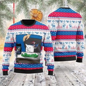 Natural Ice Beer Cat Meme Custom Ugly Christmas Sweater, Jumpers - Fanshubus