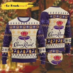 New Crown Royal Christmas Holiday Custom Ugly Christmas Sweater, Jumpers - Fanshubus