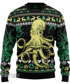 Octopus Cool Ugly Christmas Sweater, Jumper- Fanshubus