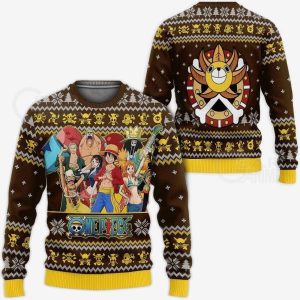 One Piece Anime 39 Custom Ugly Christmas Sweater, Jumpers - Fanshubus