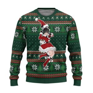 One Punch Man Anime Santa Fubuki Custom Ugly Christmas Sweater, Jumpers - Fanshubus
