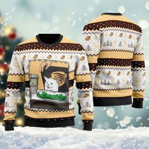 Panera Bread Cat Meme Custom Ugly Christmas Sweater, Jumpers - Fanshubus