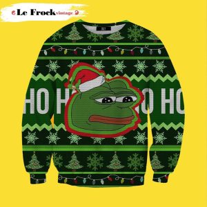 Pepe Meme Disney Custom Ugly Christmas Sweater, Jumpers Merry Christmas - Fanshubus