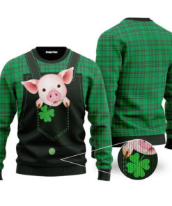 Pig Farm St Patricks Day Ugly Christmas Sweater, Jumper For Men &amp; Women - Fanshubus