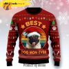 Pug Best Dog Mom Ever Dog Ugly Christmas Sweater, Jumpers - Fanshubus