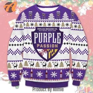 Purple Passion Beer Ugly Christmas Sweater, Jumpers - Fanshubus