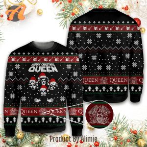 Queen Band 1 Ugly Christmas Sweater, Jumpers - Fanshubus