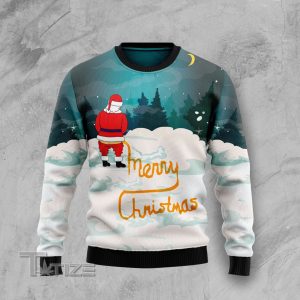 Santa Merry Christmas Ugly Christmas Sweater, Jumper- Fanshubus