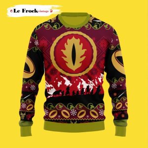 Sauron The Lord Of The Rings Ugly Christmas Sweater, Jumpers - Fanshubus
