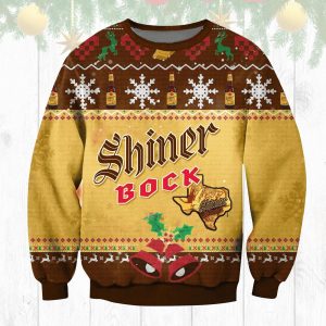 Shiner Bock Texas Beer Ugly Christmas Sweater, Jumpers - Fanshubus
