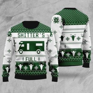 Shitters Full Knitted Ugly Christmas Sweater, Jumper for men and women - Fanshubus