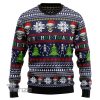 Skull Christmas Ugly Christmas Sweater, Jumper- Fanshubus