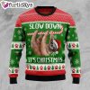 Sloth Slow Down Ugly Christmas Sweater, Jumper - Gift For Christmas - Gifts For Dog Lovers - Fanshubus
