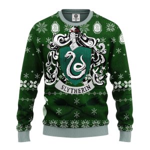 Slytherin House Harry Potter Team Ugly Christmas Sweater, Jumper - Fanshubus