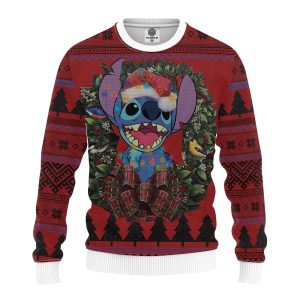 Stitch Growl Ugly Christmas Sweater, Jumper Custom Sweatshirt Apparel - Fanshubus