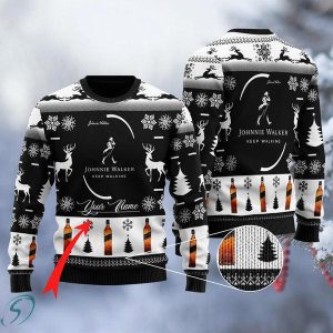 Sweety Johnnie Walker Ugly Christmas Sweater, Jumpers - Fanshubus