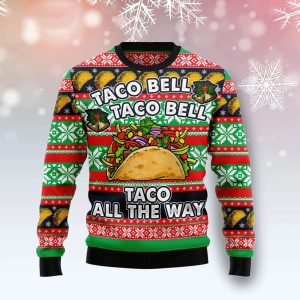 Taco Bell Ugly Christmas Sweater, Jumper for men and women - Fanshubus