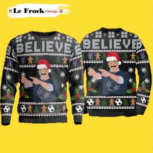 Ted Funny Believe Team Lasso Ugly Christmas Sweater, Jumper - Fanshubus