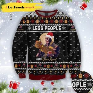 Thanos Less People More Crown Royal Ugly Christmas Sweater, Jumper - Fanshubus