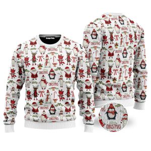 Tree Santa Christmas Ugly Christmas Sweater, Jumper For Men &amp; Women - Fanshubus