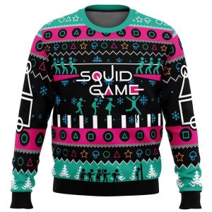 Tug And Glass Stepping Stones Challenge Squid Game Ugly Christmas Sweater, Jumper - Fanshubus