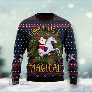 Unicorn Christmas Is Magical Ugly Christmas Sweater, Jumper- Fanshubus