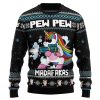 Unicorn Pew Pew Christmas Ugly Christmas Sweater, Jumper For Men And Women - Fanshubus