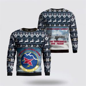 US Air Force Indiana Air National Guard 122d Fighter Wing AOP Ugly Sweater 3D - Christmas Gift For Military Personnel - Fanshubus