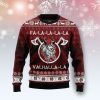 Viking Fa La La La Valhalla All Over Printed Ugly Christmas sweater - Fanshubus