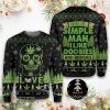Weed I'm a Simple Man I Like Doobies and Boobies Ugly Christmas Sweater, Jumper- Fanshubus