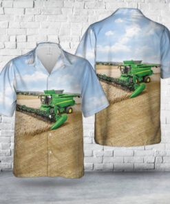 Wheat Combine Harvester Hawaiian Shirt