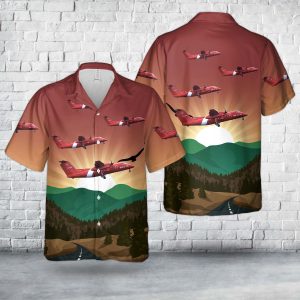 Canadian Coast Guard De Havilland Canada DHC-8-102 Dash 8 Hawaiian Shirt