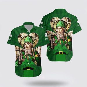 Ireland Saint PatrickS Day Green Hawaiian Shirt, St Patricks Day Shirts, Shamrock Hawaiian Shirt