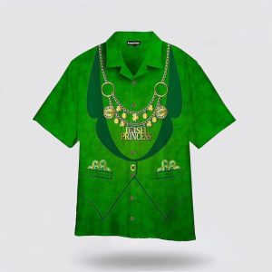 Irish Princess St.Patrick's day Hawaiian Shirt, St Patricks Day Shirts, Shamrock Hawaiian Shirt