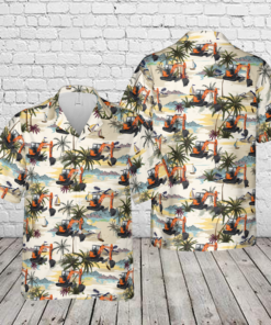 Kubota KX71-35 Excavator Hawaiian Shirt