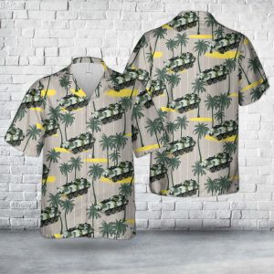 LAV-25 Piranha with 25mm M242 Bushmaster 2nd Light Armored Reconnaissance Battalion US Marines 2005 Hawaiian Shirt