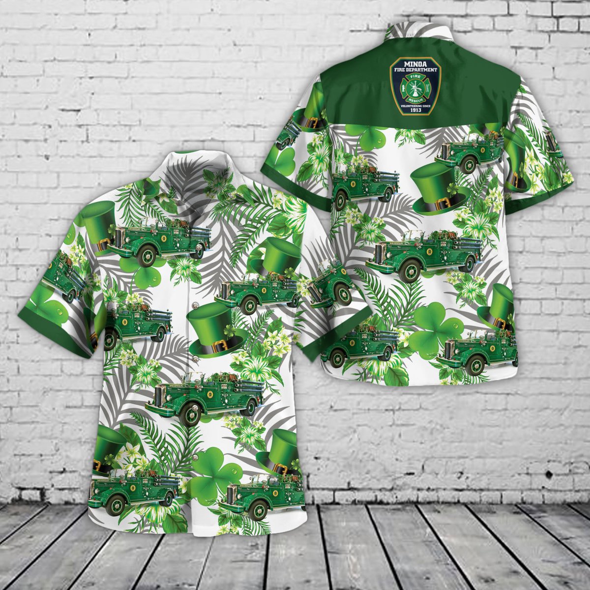 Minoa__New_York__Minoa_Fire_Department_Engine_1_1953_Mack_L85__St_Patrick_s_Day_Hawaiian_Shirt_DLSI0401PT01_mk.jpg