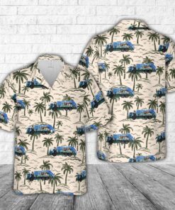 NYC Department of Sanitation Trucks of Art Hawaiian Shirt