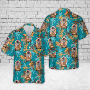 Original 1940s Wurlitzer 1015 "The Bubbler" Jukebox Hawaiian Shirt