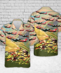 Qantas "Wunala Dreaming" Boeing 747-438ER VH-OEJ Hawaiian Shirt