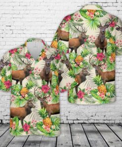 Red deer Hawaiian Shirt