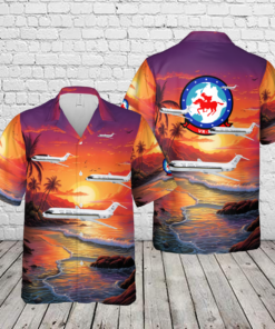 US Navy C-9 Skytrain II VR-55 Minutemen Hawaiian Shirt