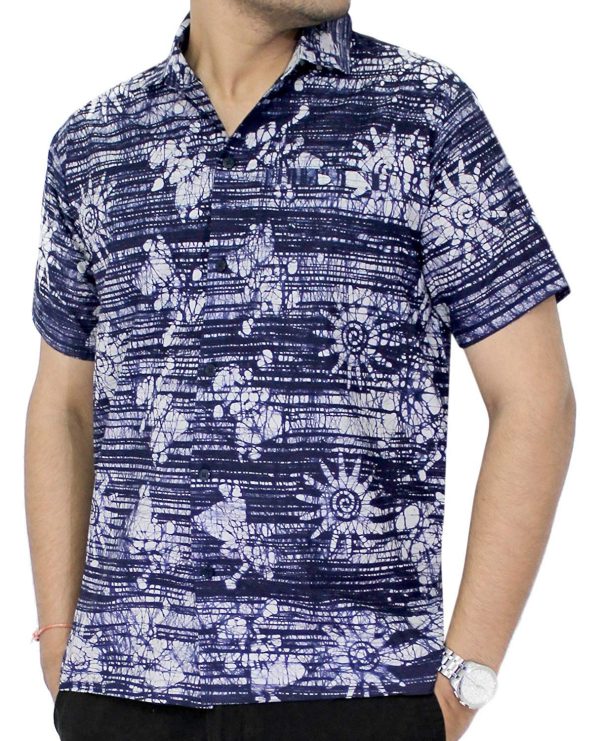 Abstract Blue Awesome Design Hawaiian Shirt- For men and women - Fanshubus